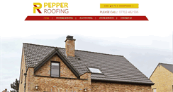 Desktop Screenshot of pepper-roofing.com