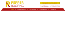 Tablet Screenshot of pepper-roofing.com